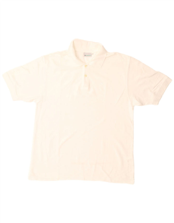 Diadora Herren-Poloshirt, große weiße Baumwolle