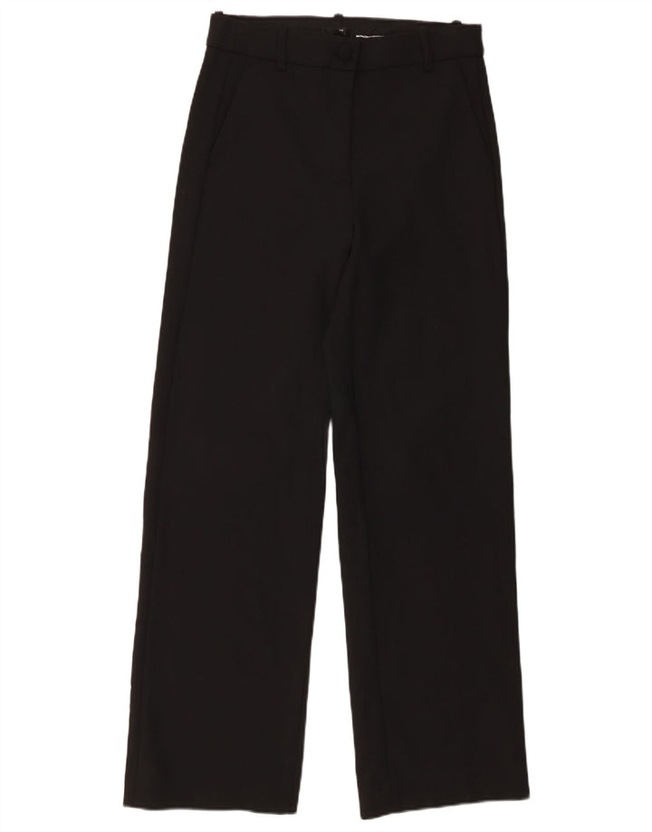 J. Crew Damen 365 Straight Chino Hose US 4 Small W28 L30 Schwarz