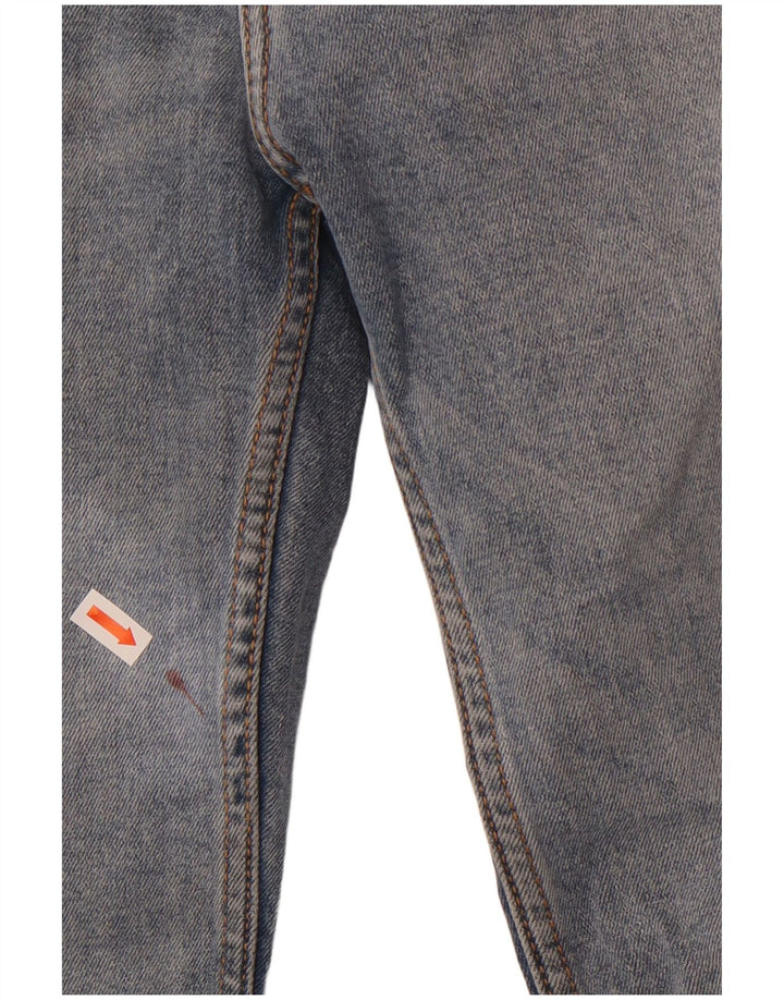 Zara Damen Crop Bootcut Jeans EU 38 Small W28 L26 Blaue Baumwolle