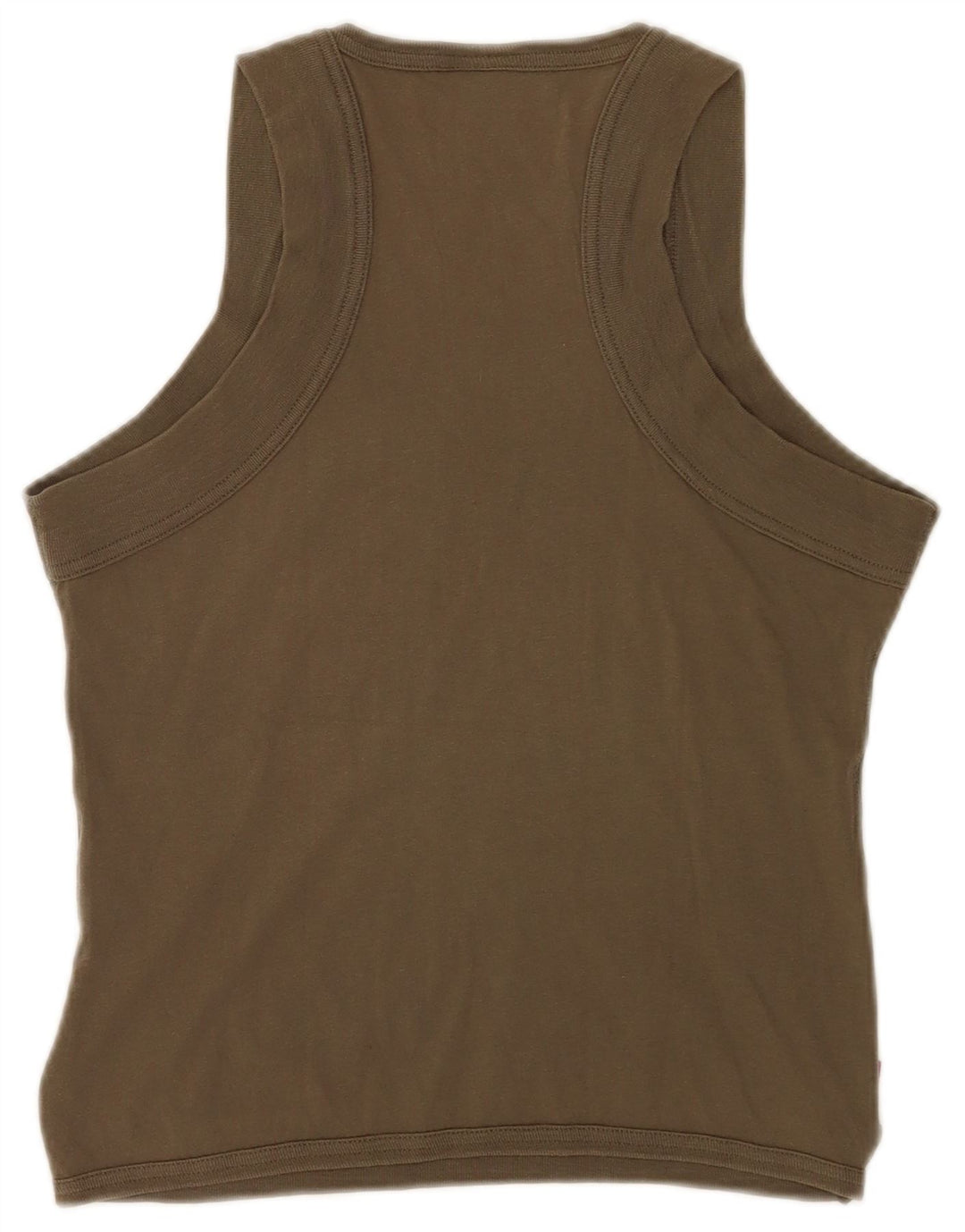 Levi's Damen Weste Top UK 12 Medium Khaki Baumwolle