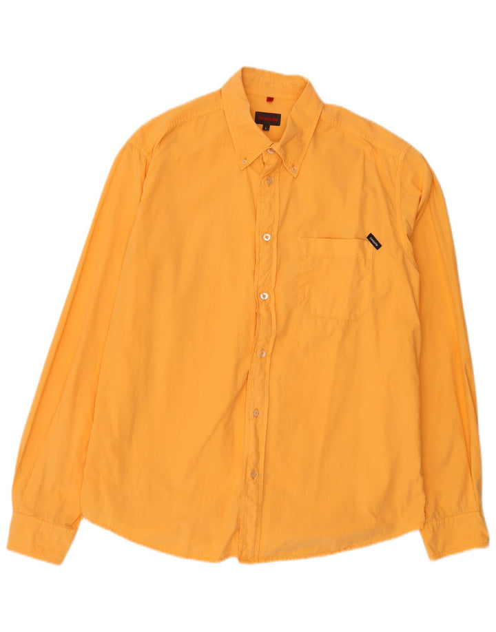 Invicta Herrenhemd Große Orange Baumwolle