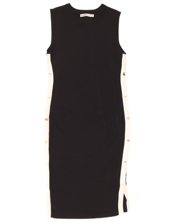 Ärmelloses, figurbetontes Damenkleid von Oasis, UK 12, Mittelschwarz, Farbblock
