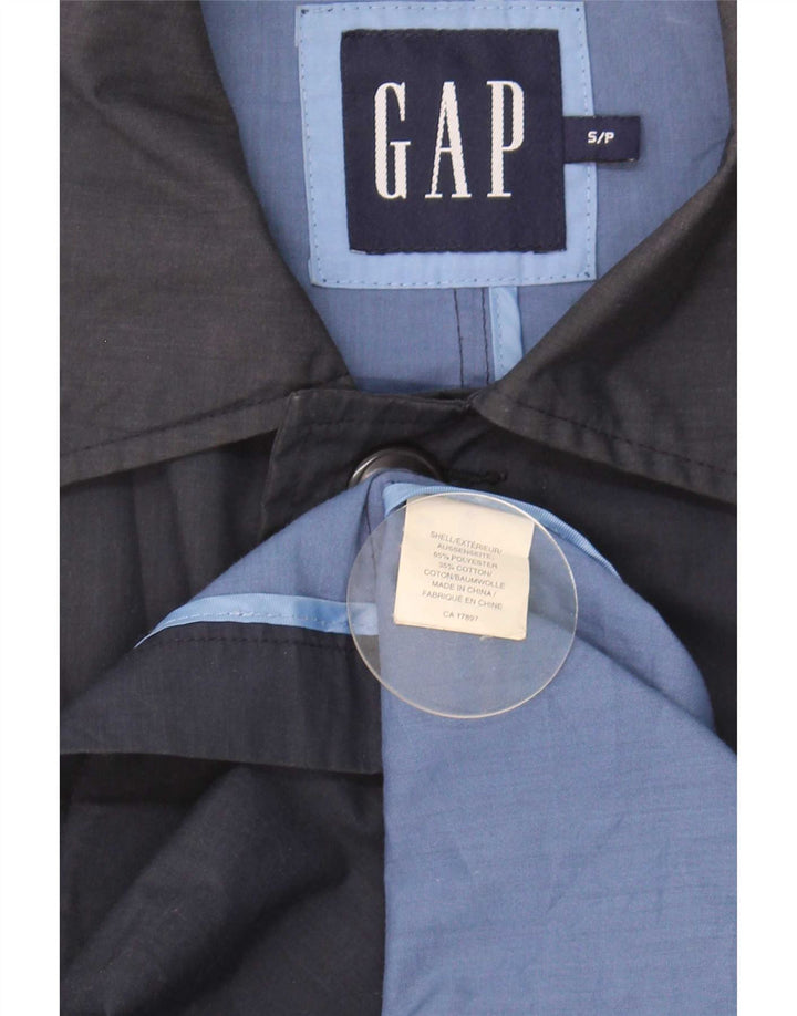Gap Herrenmantel UK 36 Small Marineblau Polyester