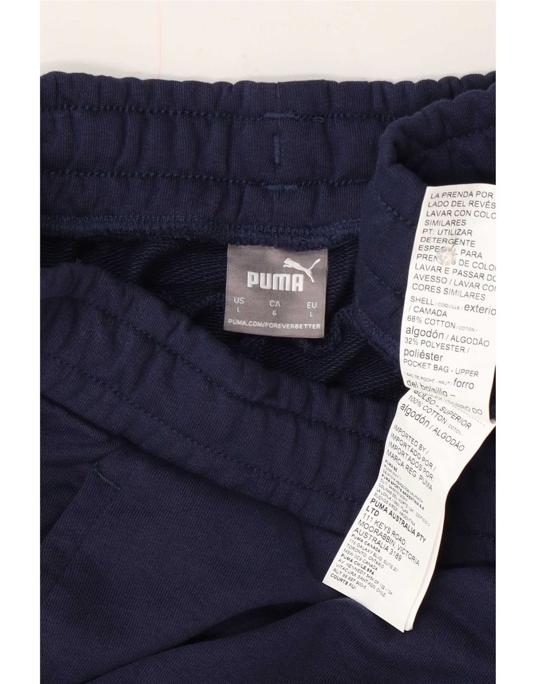 Puma Herren-Sportshorts, groß, marineblau, Baumwolle