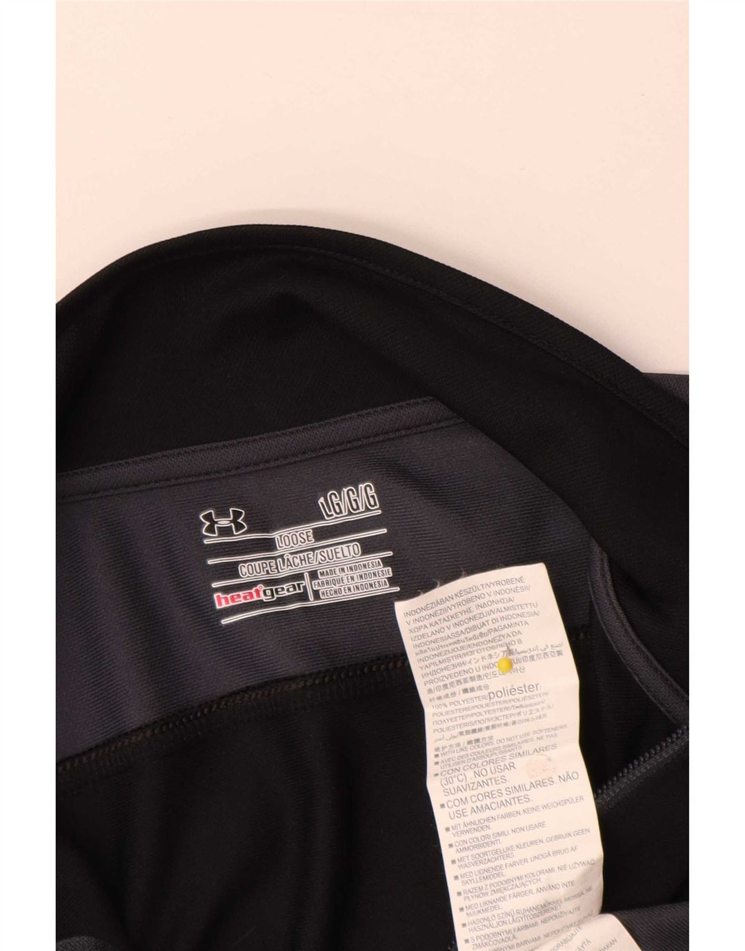 Under Armour Herren Heat Gear Trainingsanzug-Oberjacke, Größe L, Schwarz, Farbblock