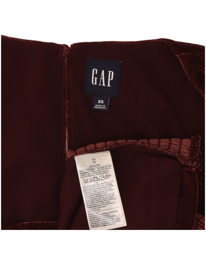 Gap Damen Crop Vest Top UK 6 XS Burgund Polyester