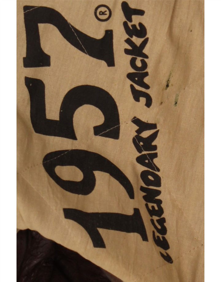 Legendäre Jacke 1957 Herren Lederjacke UK 40 Large Braun