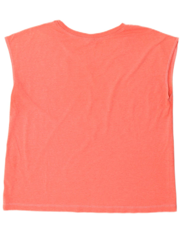 Champion Damen Grafik T-Shirt Top UK 18 XL Rot