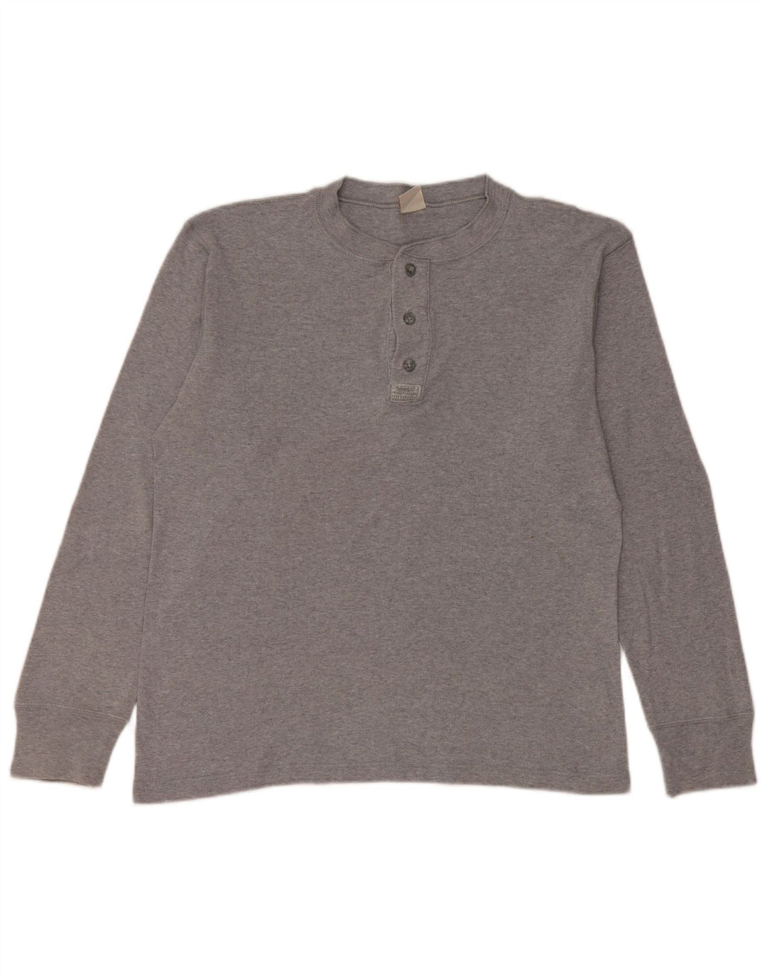 Levi's Herren-Oberteil, langärmelig, groß, aus grauer Baumwolle