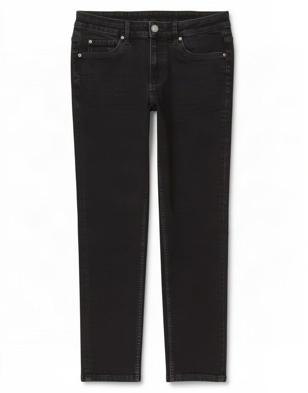 Marks & Spencer Damen Slim Jeans UK 12 Medium W30 L26 Schwarze Baumwolle