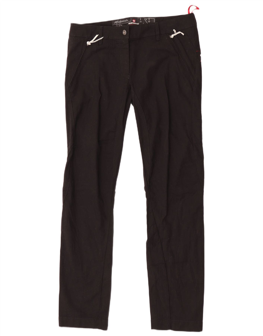 Murphy & Nye Damen Slim Freizeithose W33 L33 Schwarz Baumwolle