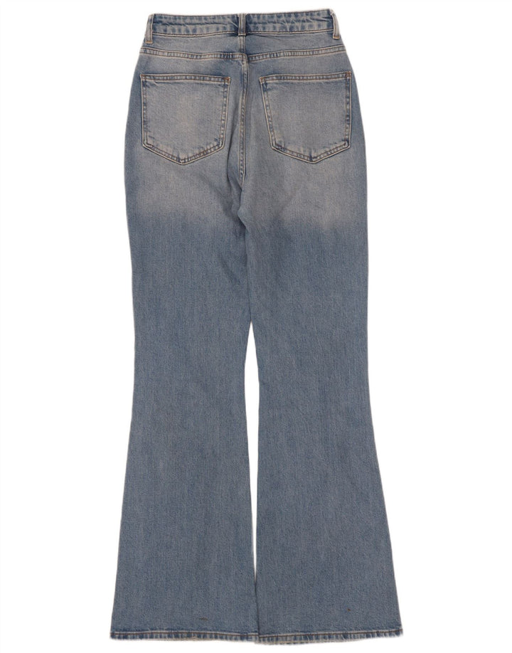Vintage Damen Schlagjeans EU 36 Small W25 L32 Blaue Baumwolle