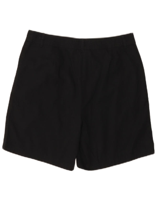 Marks & Spencer Damen Freizeitshorts UK 10 Small W30 Schwarze Baumwolle