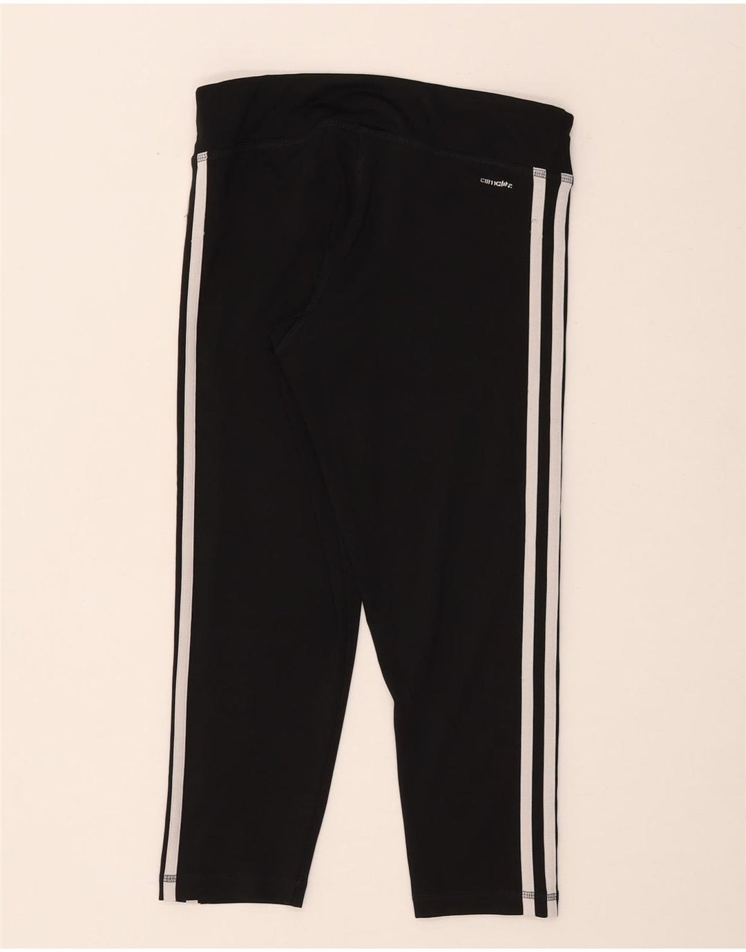 Adidas Damen Climalite Capri Leggings UK 8/10 Small Schwarz Polyester