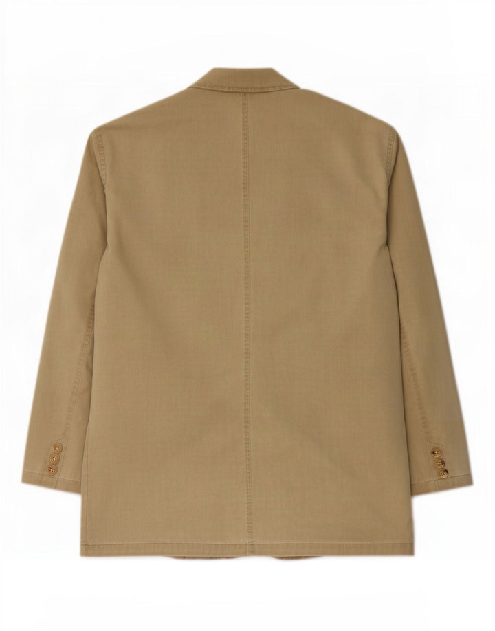 Camel Active Herren-Blazer mit 2 Knöpfen, EU 50, große Khaki-Baumwolle