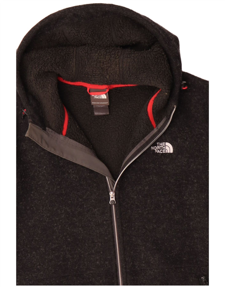THE NORTH FACE Herren-Strickjacke mit Kapuze, UK 40, große graue Wolle