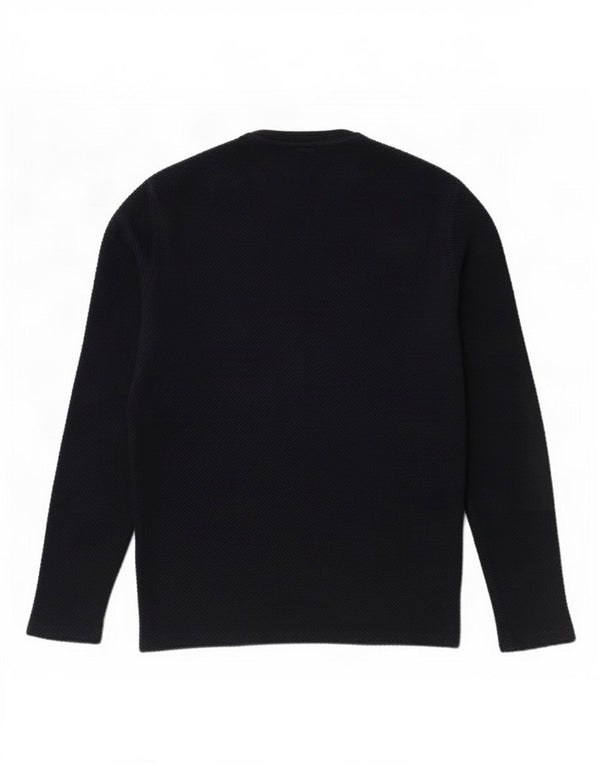 Zara Mens Top Long Sleeve Medium Navy Blue