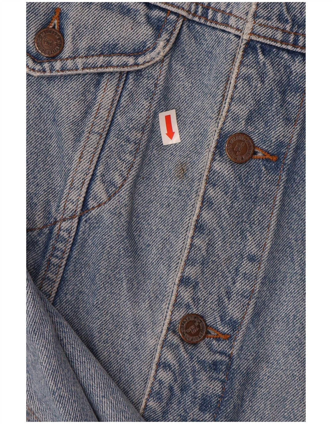 BENETTON Herren Jeansjacke IT 52 XL Blaue Baumwolle