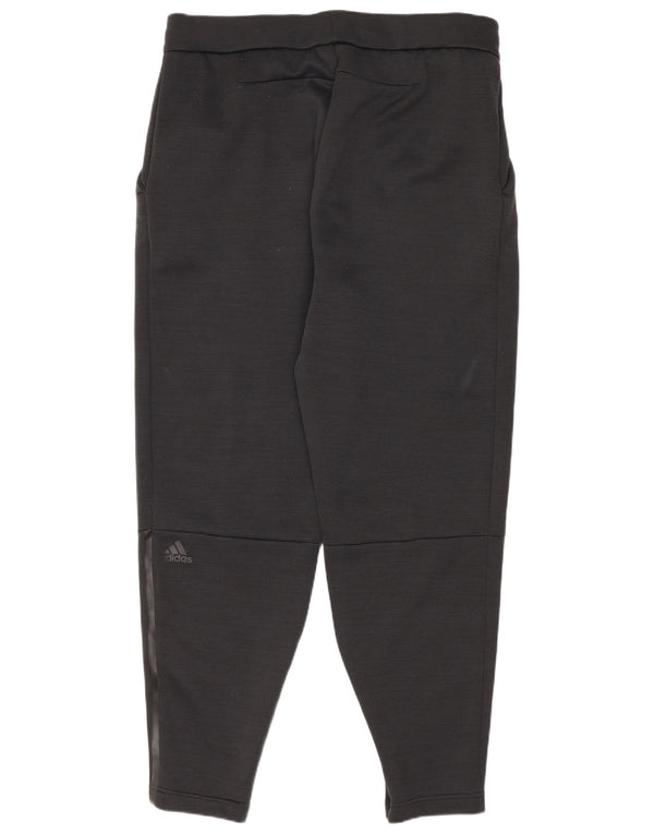 Adidas Damen Trainingshose Jogger UK 14 Große schwarze Baumwolle