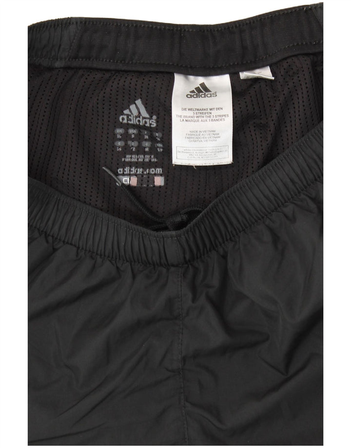 ADIDAS Womens Climalite Tracksuit Trousers UK 10 Small Black Polyester