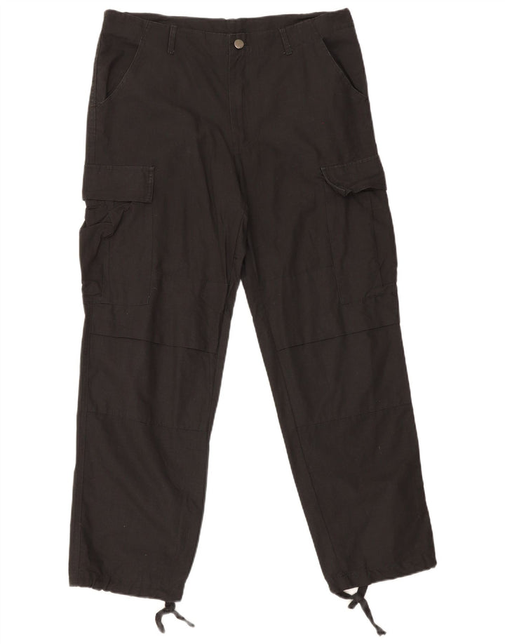 Carhartt Herren gerade Cargohose Medium W32 L29 schwarze Baumwolle