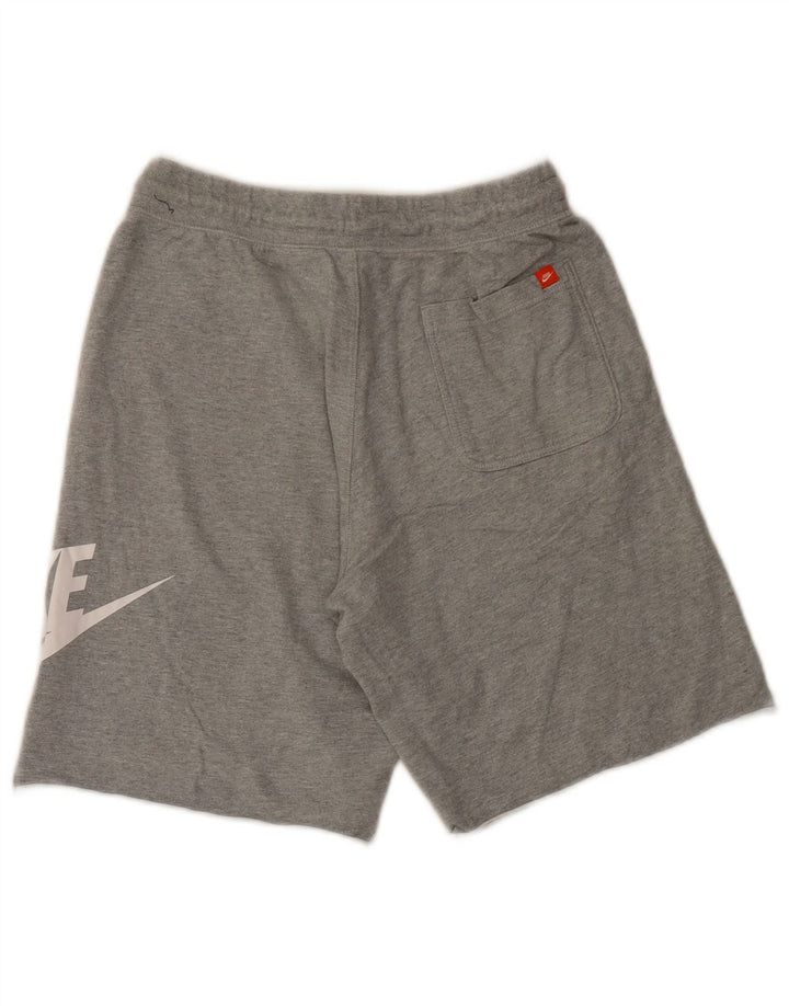 Nike Herren-Sportshorts mit Grafik, mittelgrau gefleckte Baumwolle