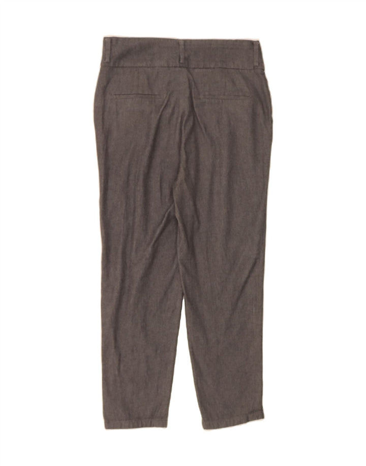 MASSIMO DUTTI Womens Slim Cropped Trousers EU 40 Medium W30 L24 Grey Vintage Massimo Dutti and Second-Hand Massimo Dutti from Messina Hembry 