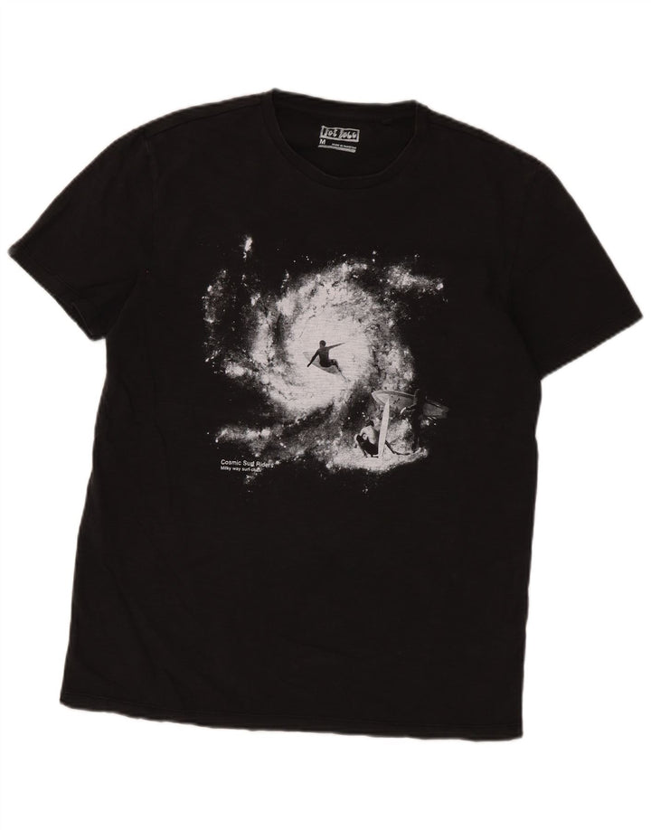 Fat Face Herren-T-Shirt mit Grafik, mittelschwarz, Baumwolle