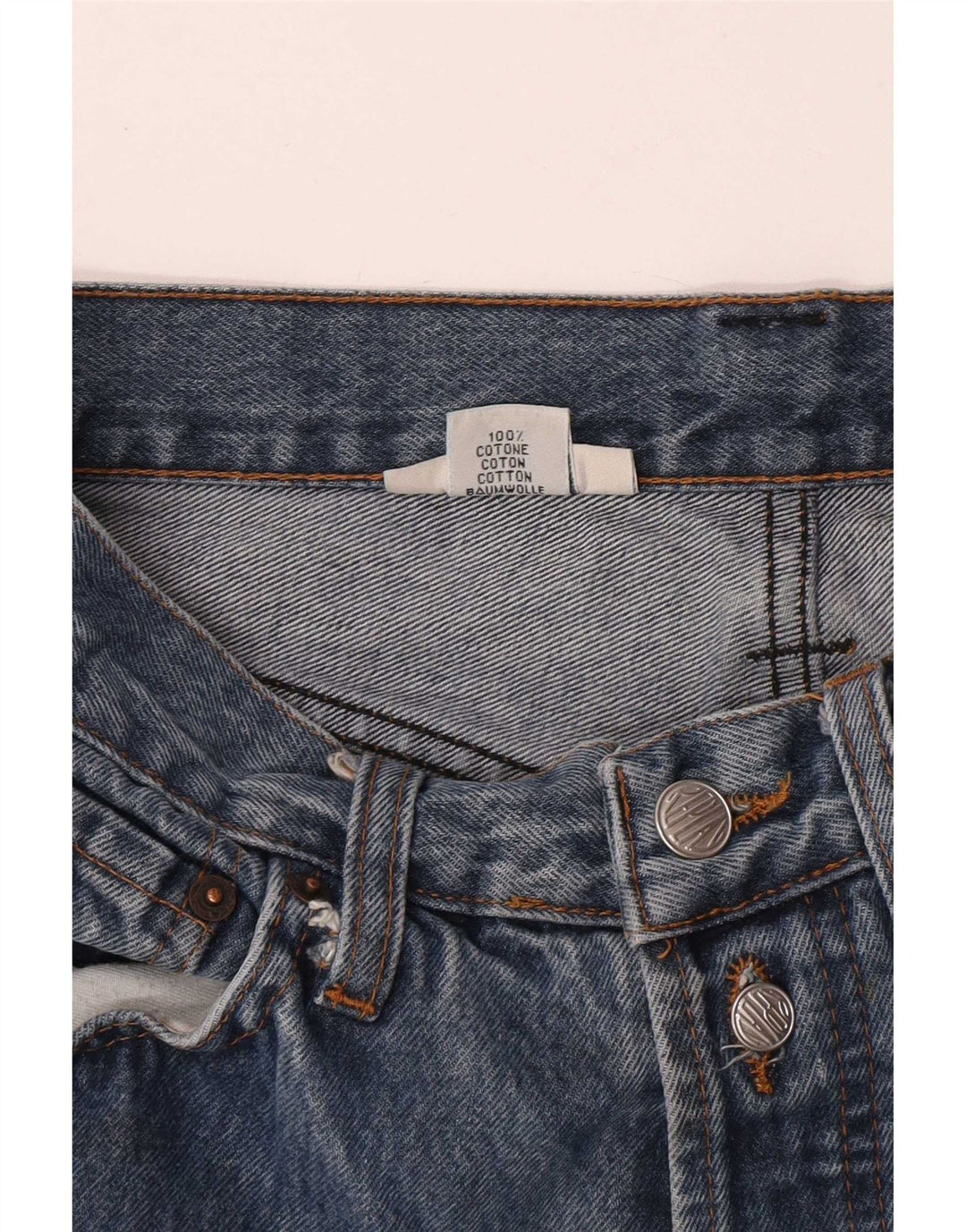 Replay Damen 901 Slim Jeans W32 L32 Blaue Baumwolle