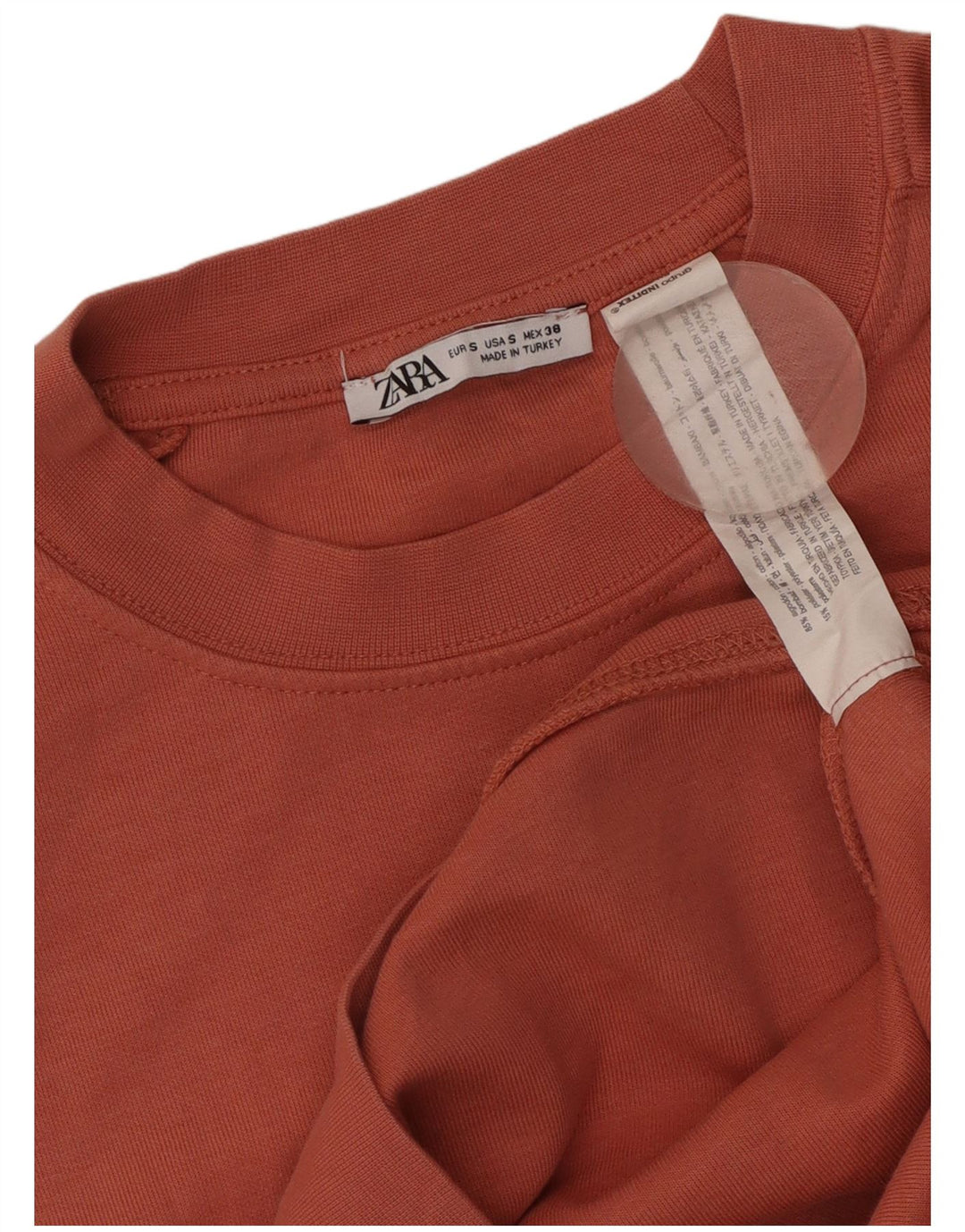 Zara Damen-Sweatshirt mit kurzen Ärmeln, übergroß, Gr. 10, Größe S, Rosa