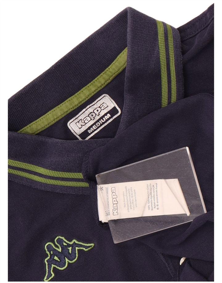 Kappa Herren-Poloshirt, mittelmarineblaue Baumwolle