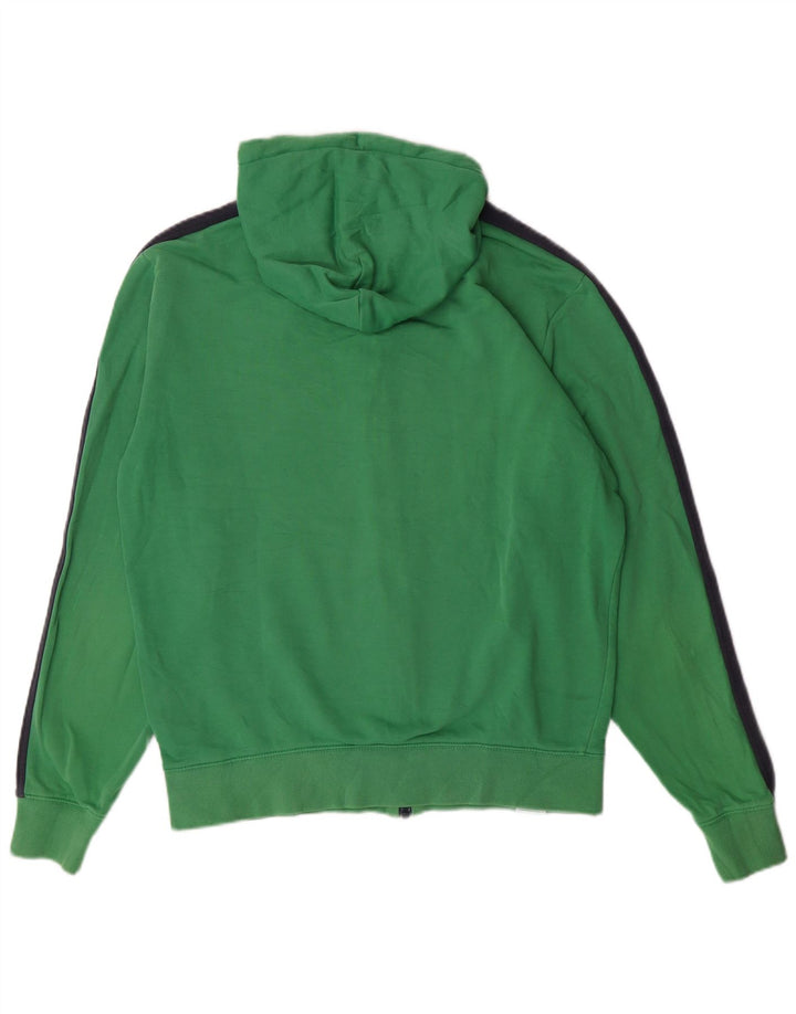 Puma Herren-Kapuzenpullover mit Reißverschluss, Mittelgrün, Farbblock