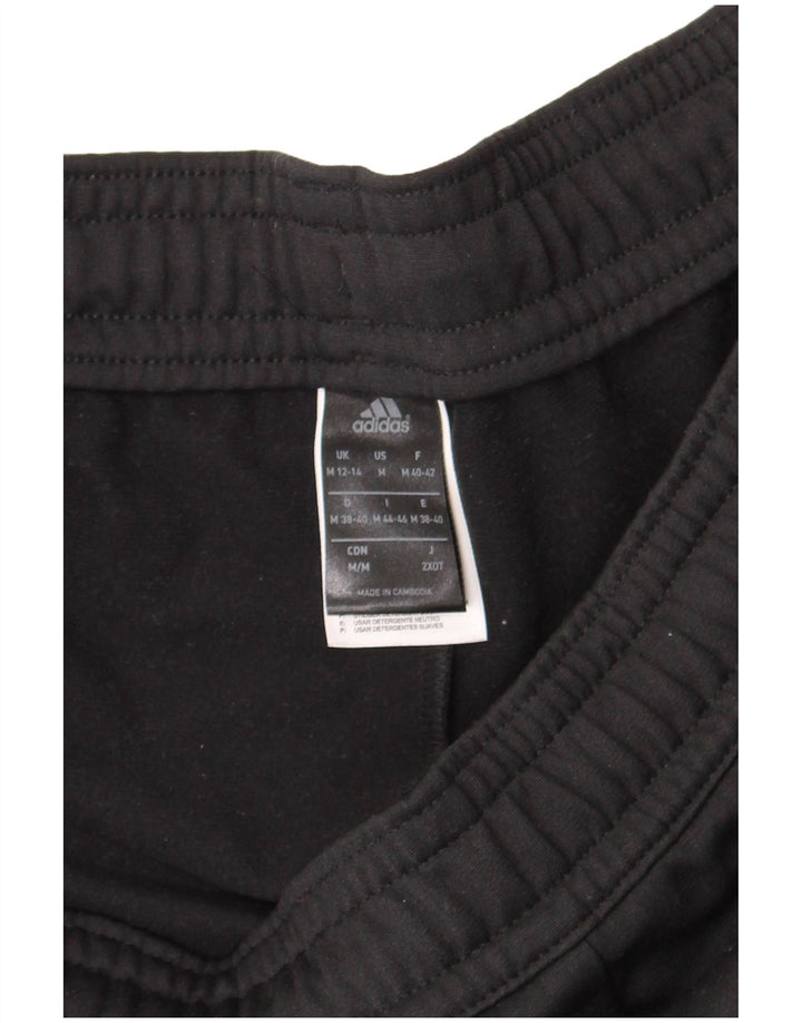 Adidas Damen-Trainingshose UK 12/14 Mittelschwarzes Polyester