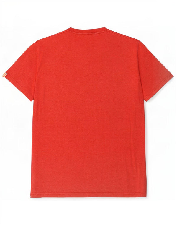Superdry Herren Grafik-T-Shirt-Oberteil, großes rotes Polyester