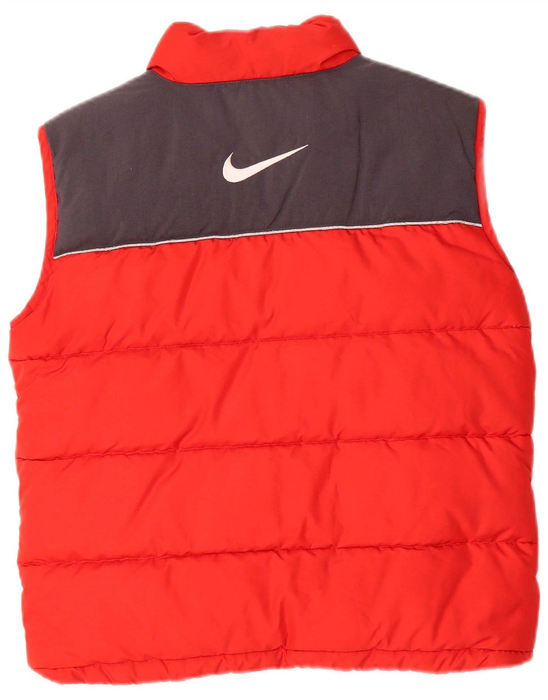 Nike Jungen-Gilet mit Grafik, gepolstert, 10–11 Jahre, Mittelrotes Farbblock-Polyester