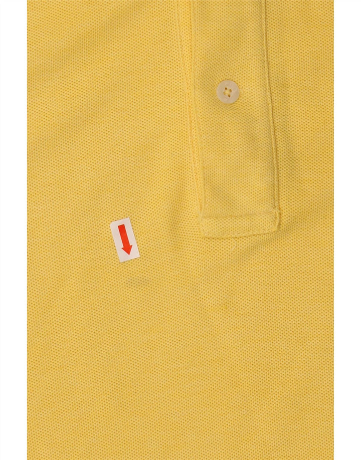 Fila Herren Poloshirt IT 48 Mittelgelbe Baumwolle