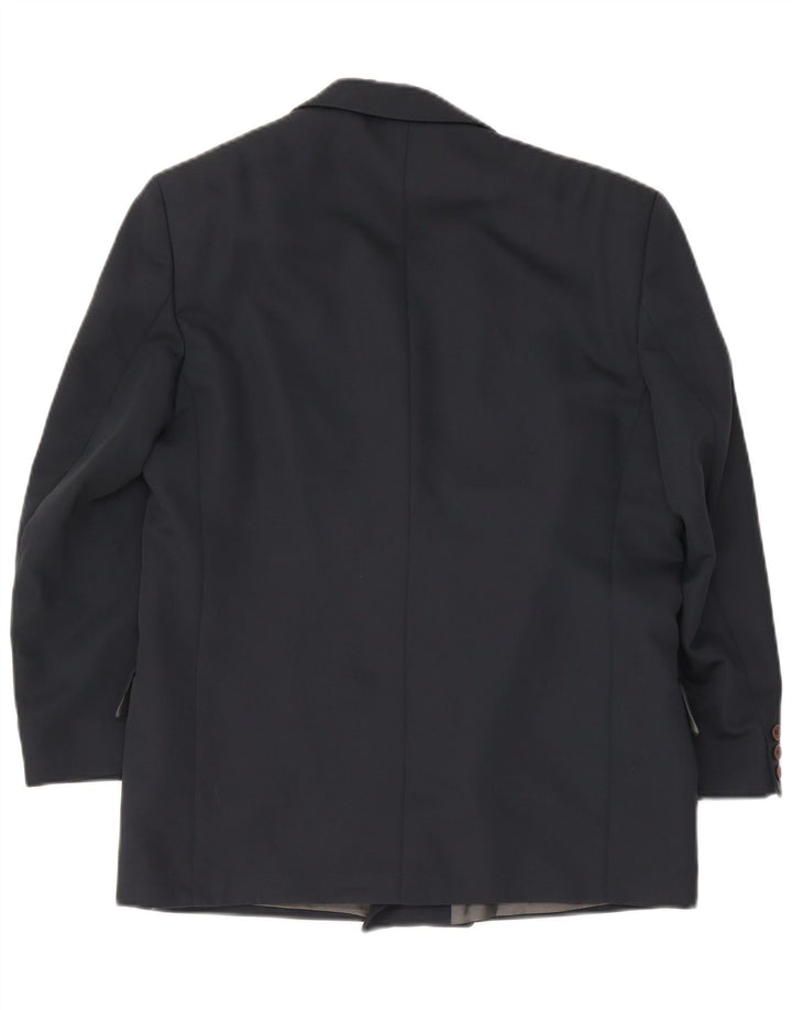 Renato Cavalli Zweireihiger Herren-Blazer, UK-Gr. 38, mittleres Marineblau