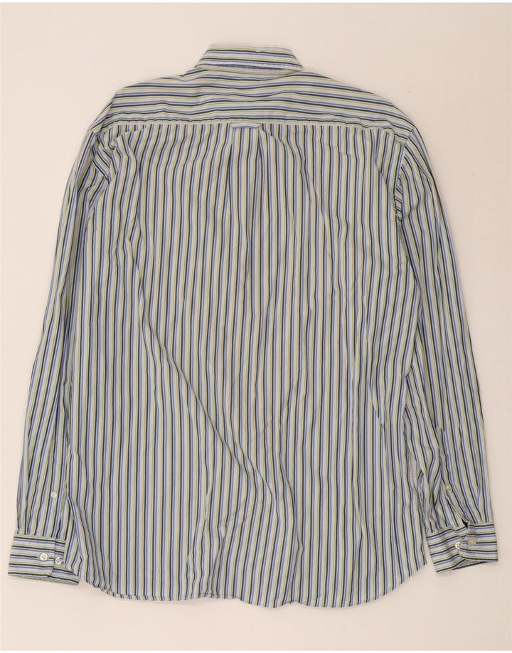 Gant Herren-Hemd mit normaler Passform, groß, blau gestreift, Baumwolle