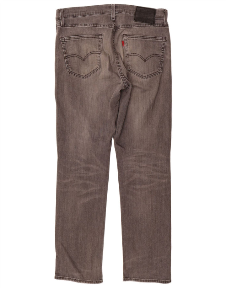 Levi's Herren Straight Jeans W34 L30 Graue Baumwolle