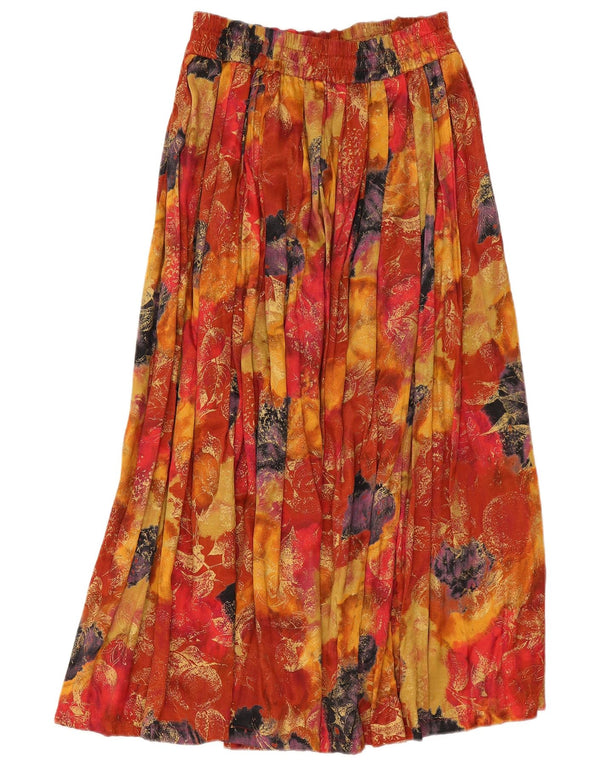 Wagner Moden Damen Faltenrock EU 42 Groß W30 Mehrfarbig Blumen