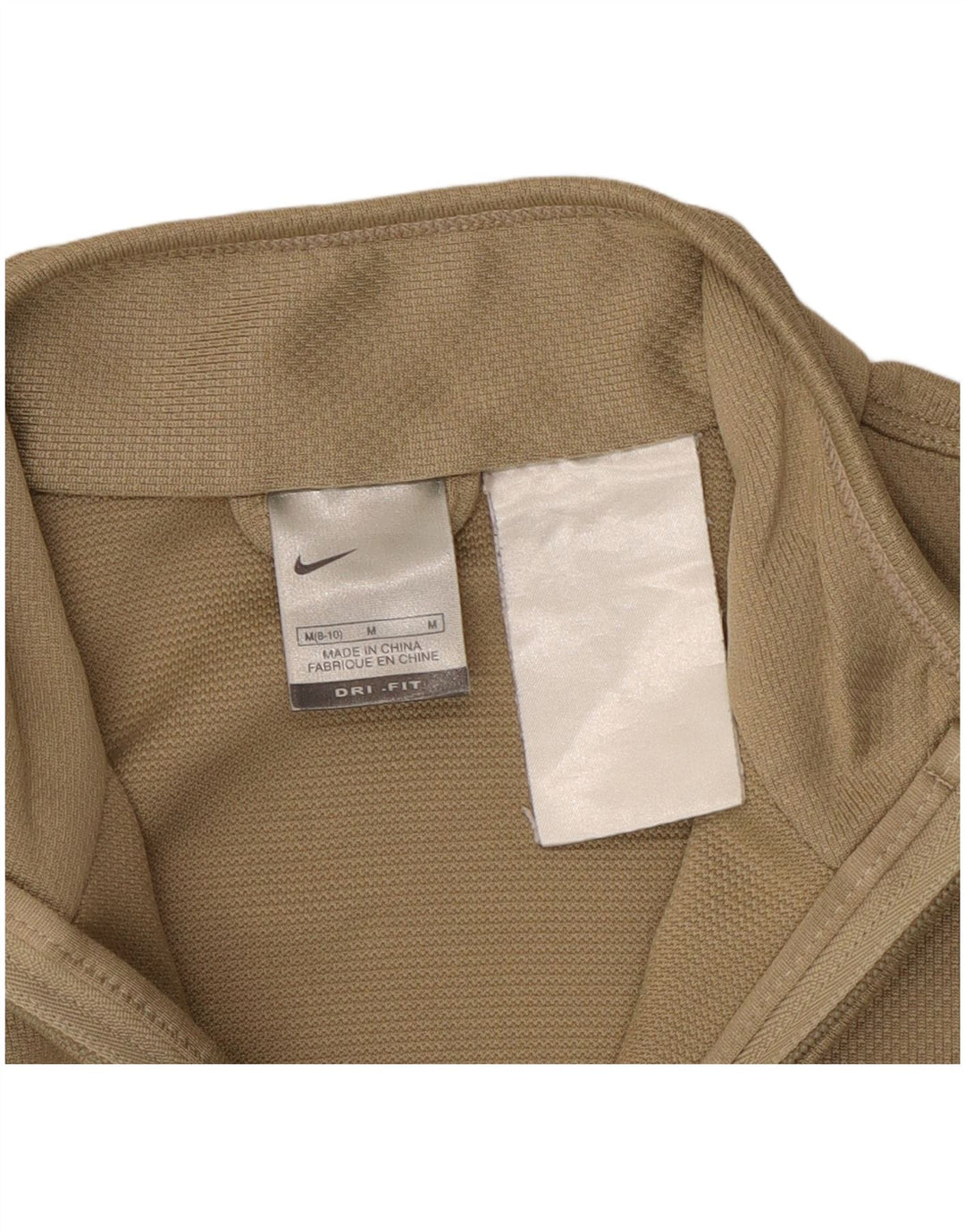 Nike Damen Dri Fit Trainingsanzug Top Jacke US 8/10 Medium Beige