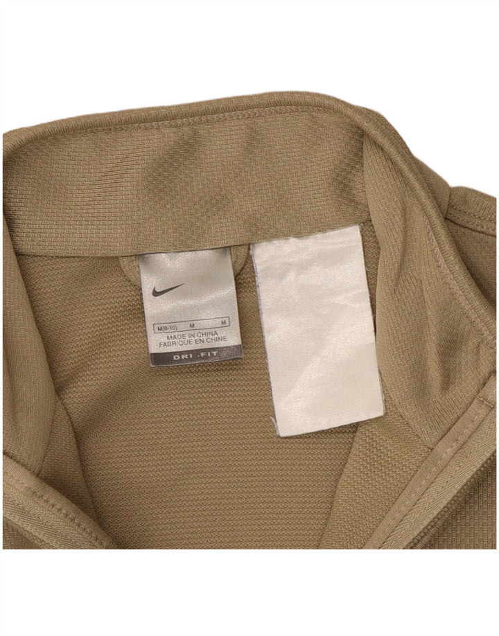 Nike Damen Dri Fit Trainingsanzug Top Jacke US 8/10 Medium Beige