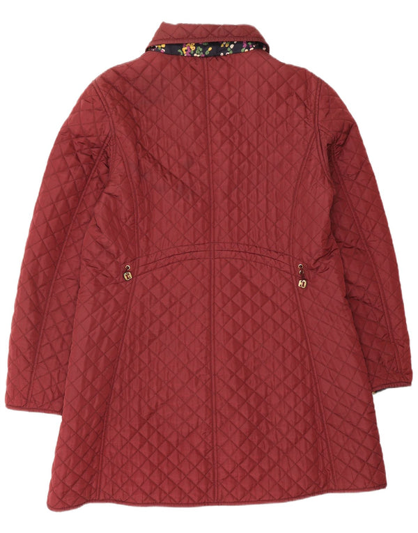 Hobbs Damen Steppjacke UK 14 Medium Maroon Polyamid