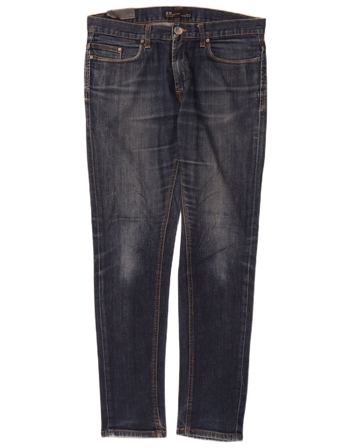 Zara Herren Slim Jeans EU 42 Large W32 L32 Blau