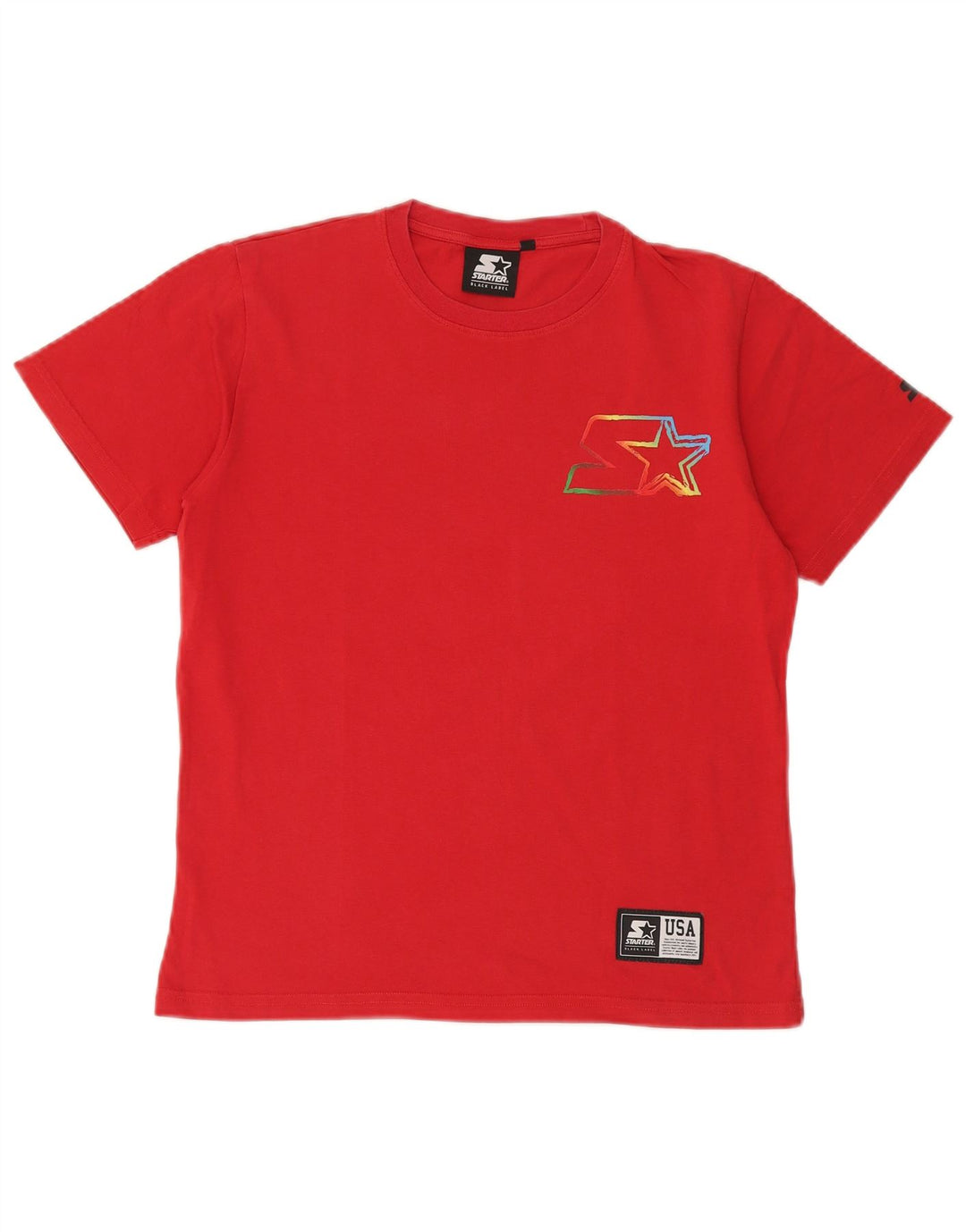 Starter T-Shirt mit Grafik für Jungen, 13–14 Jahre, rote Baumwolle