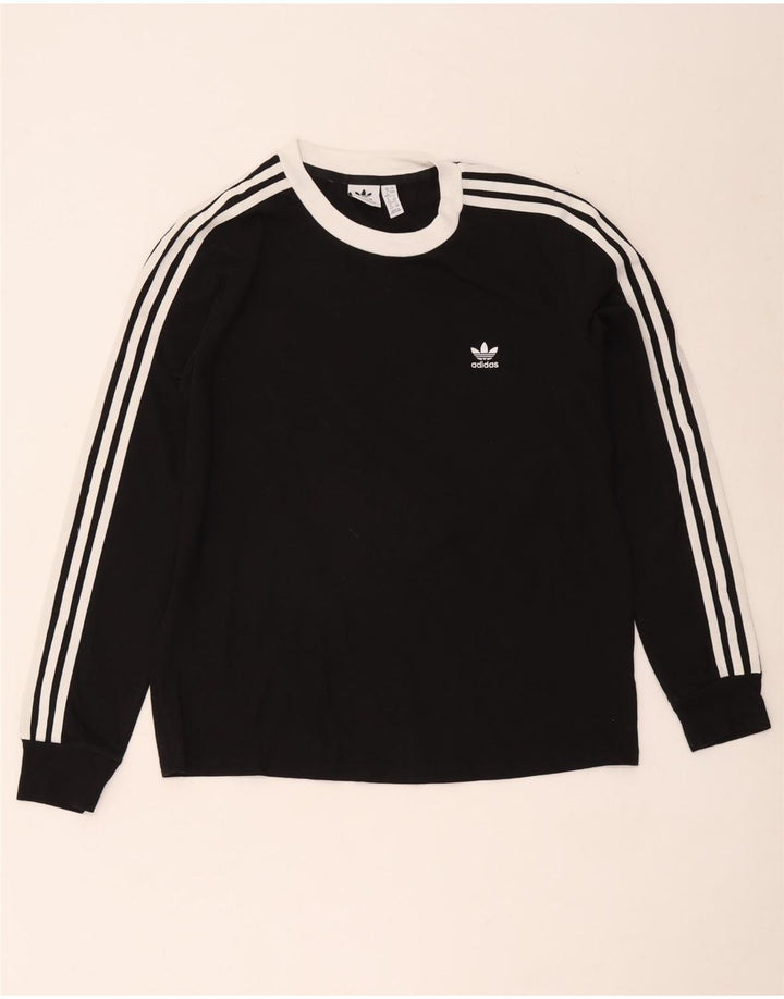 Adidas Damen Top Langarm UK 16 Large Schwarz