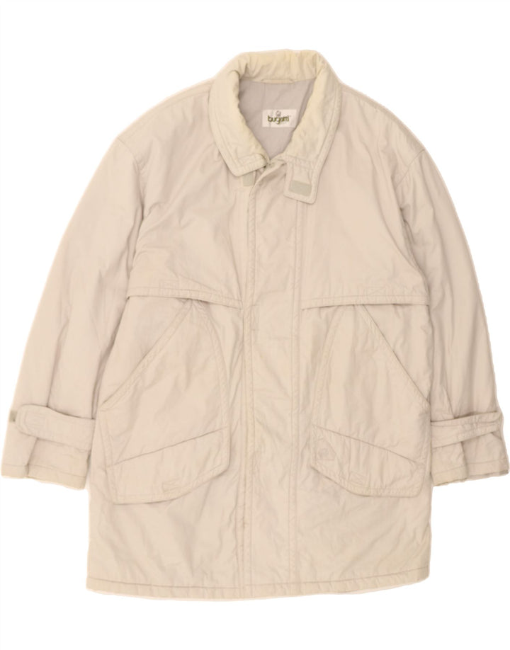 BUGATTI Mens Utility Jacket UK 42 XL Off White Cotton Vintage Bugatti and Second-Hand Bugatti from Messina Hembry 