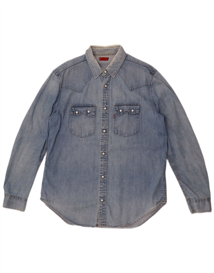Levi's Herren-Jeanshemd, große blaue Baumwolle