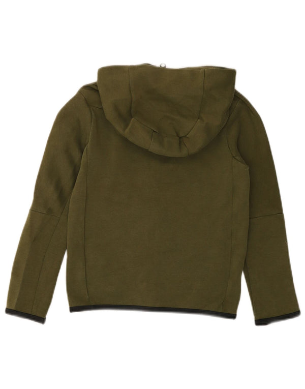 Nike Jungen-Kapuzenpullover mit Reißverschluss, 7–8 Jahre, XS, Khaki, Baumwolle