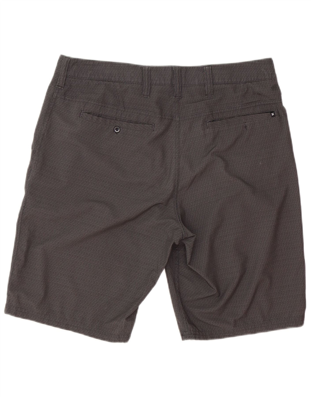 Hurley Herren Chinoshorts W33 Mittelgraues geometrisches Polyester